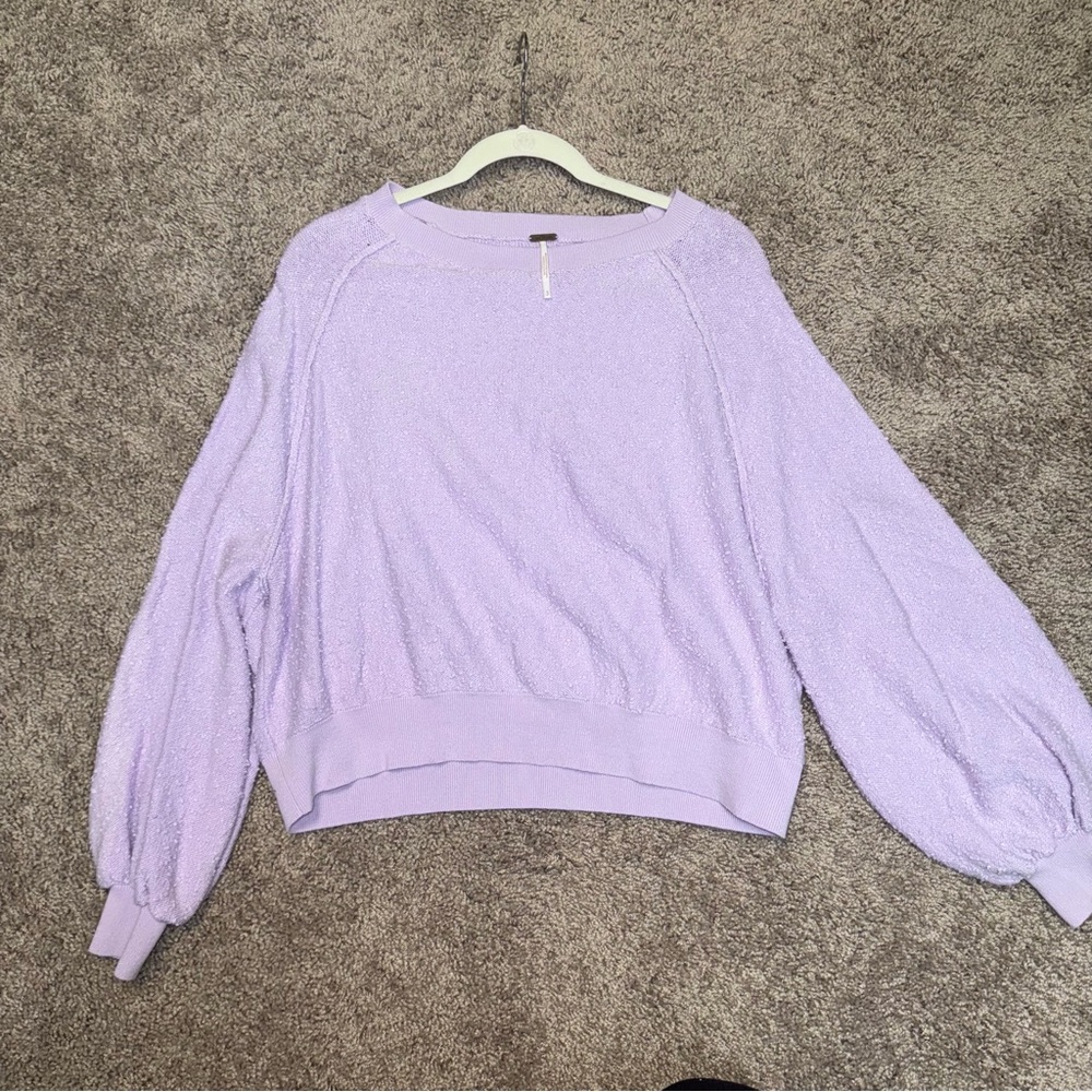 Free People Sweatshirt - Size S - Lavender Purple